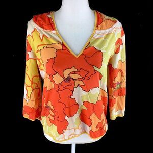 Anthropologie Saturday Sunday Womens‎ Oversize Hoodie 3/4 Sleeve Top Sz S Small